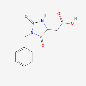 molecular formula C12H12N2O4 B3034469 (1-Benzyl-2,5-dioxoimidazolidin-4-yl)acetic acid CAS No. 1790213-67-0