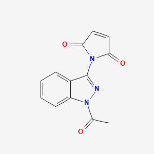 molecular formula C13H9N3O3 B3034479 1-(1-acetyl-1H-indazol-3-yl)-1H-pyrrole-2,5-dione CAS No. 1797736-63-0