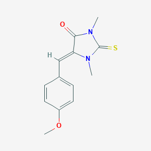 molecular formula C13H14N2O2S B303448 5-(4-Methoxybenzylidene)-1,3-dimethyl-2-thioxo-4-imidazolidinone 