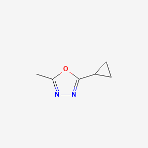 molecular formula C6H8N2O B3034481 2-Cyclopropyl-5-methyl-1,3,4-oxadiazole CAS No. 1797986-19-6