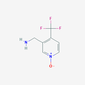 molecular formula C7H7F3N2O B3034482 [1-Oxido-4-(trifluoromethyl)pyridin-1-ium-3-yl]methanamine CAS No. 1799580-70-3