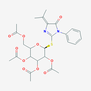 molecular formula C26H30N2O10S B303450 4-(1-methylethylidene)-5-oxo-1-phenyl-4,5-dihydro-1H-imidazol-2-yl 2,3,4,6-tetra-O-acetyl-1-thiohexopyranoside 