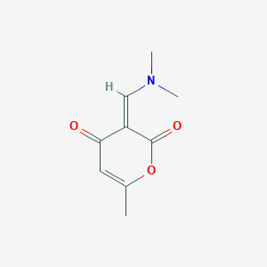 molecular formula C9H11NO3 B3034502 3-[(二甲氨基)亚甲基]-6-甲基-2H-吡喃-2,4(3H)-二酮 CAS No. 181277-21-4