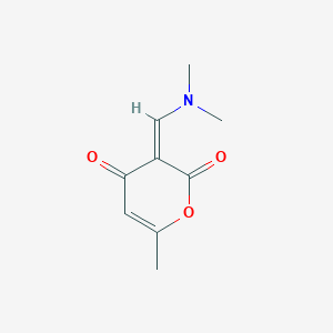 (3Z)-3-[(dimethylamino)methylidene]-6-methyl-3,4-dihydro-2H-pyran-2,4-dione