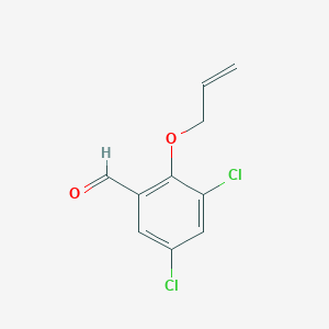 molecular formula C10H8Cl2O2 B3034503 3,5-二氯-2-(丙-2-烯-1-氧基)苯甲醛 CAS No. 181280-06-8