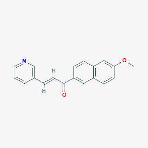 molecular formula C19H15NO2 B3034510 (E)-1-(6-Methoxynaphthalen-2-yl)-3-pyridin-3-ylprop-2-en-1-one CAS No. 1821143-80-9