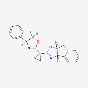 molecular formula C23H20N2O2 B3034511 (3aS,3a'S,8aR,8a'R)-2,2'-(Cyclopropane-1,1-diyl)bis(8,8a-dihydro-3aH-indeno[1,2-d]oxazole) CAS No. 182122-08-3