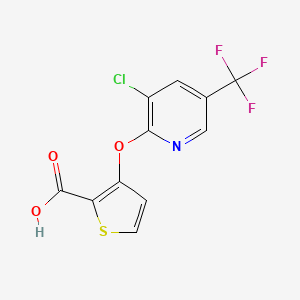 3-((3-Chloro-5-(trifluoromethyl)pyridin-2-yl)oxy)thiophene-2-carboxylic acid