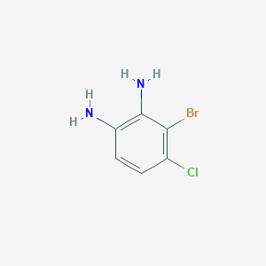 molecular formula C6H6BrClN2 B3034526 3-Bromo-4-chlorobenzene-1,2-diamine CAS No. 1823624-85-6