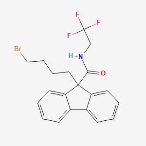 molecular formula C20H19BrF3NO B3034528 9-(4-溴丁基)-N-(2,2,2-三氟乙基)-9H-芴-9-甲酰胺 CAS No. 182438-98-8