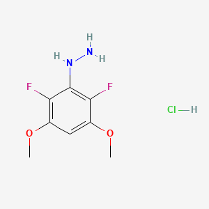 molecular formula C8H11ClF2N2O2 B3034532 (2,6-Difluoro-3,5-dimethoxyphenyl)hydrazine hydrochloride CAS No. 1841081-46-6