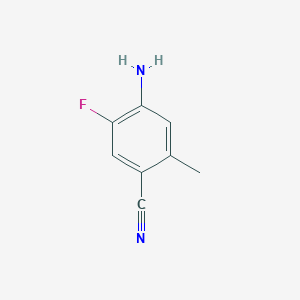 molecular formula C8H7FN2 B3034534 4-氨基-5-氟-2-甲基苯甲腈 CAS No. 1849279-50-0