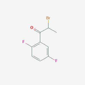 molecular formula C9H7BrF2O B3034538 2-Bromo-1-(2,5-difluorophenyl)propan-1-one CAS No. 186036-04-4