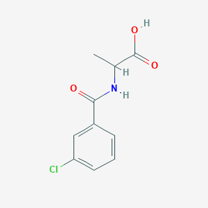 molecular formula C10H10ClNO3 B3034539 2-[(3-氯苯甲酰)氨基]丙酸 CAS No. 186036-10-2