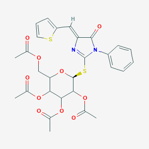 5-oxo-1-phenyl-4-(2-thienylmethylene)-4,5-dihydro-1H-imidazol-2-yl 2,3,4,6-tetra-O-acetyl-1-thiohexopyranoside