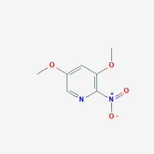 molecular formula C7H8N2O4 B3034544 3,5-二甲氧基-2-硝基吡啶 CAS No. 18677-49-1