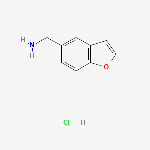 molecular formula C9H10ClNO B3034549 Benzofuran-5-ylmethanamine hydrochloride CAS No. 1881330-95-5
