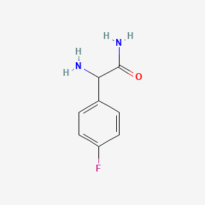 molecular formula C8H9FN2O B3034556 2-Amino-2-(4-fluorophenyl)acetamide CAS No. 189138-28-1