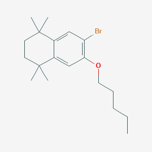 6-Bromo-1,1,4,4-tetramethyl-7-(pentyloxy)-1,2,3,4-tetrahydronaphthalene