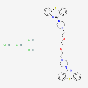1,2-Bis(2-(4-(dibenzo[b,f][1,4]thiazepin-11-yl)piperazin-1-yl)ethoxy)ethane tetrahydrochloride