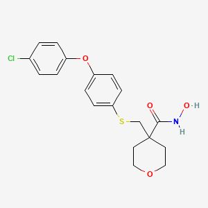 4-({[4-(4-Chlorophenoxy)phenyl]sulfanyl}methyl)-N-Hydroxytetrahydro-2h-Pyran-4-Carboxamide