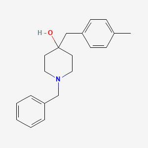 1-Benzyl-4-[(4-methylphenyl)methyl]piperidin-4-ol