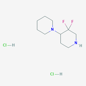 molecular formula C10H20Cl2F2N2 B3034584 3',3'-Difluoro-1,4'-bipiperidine dihydrochloride CAS No. 1934439-49-2