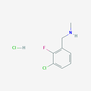 1-(3-Chloro-2-fluorophenyl)-N-methylmethanamine hydrochloride