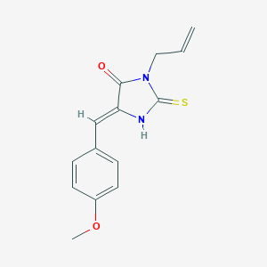 molecular formula C14H14N2O2S B303460 3-Allyl-5-(4-methoxybenzylidene)-2-thioxo-4-imidazolidinone 