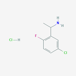 molecular formula C8H10Cl2FN B3034603 1-(5-Chloro-2-fluorophenyl)ethanamine hydrochloride CAS No. 1955523-20-2