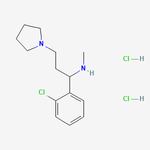 1-(2-Chlorophenyl)-N-methyl-3-(pyrrolidin-1-yl)propan-1-amine dihydrochloride