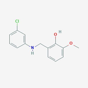2-{[(3-Chlorophenyl)amino]methyl}-6-methoxyphenol