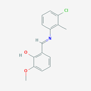 2-{(E)-[(3-chloro-2-methylphenyl)imino]methyl}-6-methoxyphenol