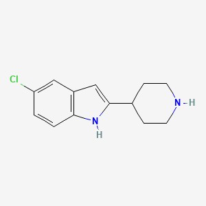 5-chloro-2-(piperidin-4-yl)-1H-indole