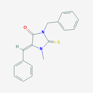 molecular formula C18H16N2OS B303464 3-Benzyl-5-benzylidene-1-methyl-2-thioxo-4-imidazolidinone 