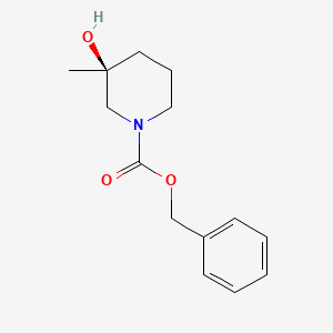 molecular formula C14H19NO3 B3034643 Benzyl (3S)-3-hydroxy-3-methylpiperidine-1-carboxylate CAS No. 2007919-21-1