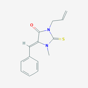 molecular formula C14H14N2OS B303465 3-Allyl-5-benzylidene-1-methyl-2-thioxo-4-imidazolidinone 