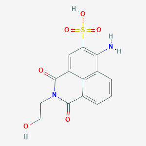 6-amino-2-(2-hydroxyethyl)-1,3-dioxo-2,3-dihydro-1H-benzo[de]isoquinoline-5-sulfonic acid