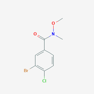 3-bromo-4-chloro-N-methoxy-N-methylbenzamide