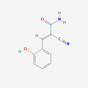 molecular formula C10H8N2O2 B3034663 (2E)-2-cyano-3-(2-hydroxyphenyl)prop-2-enamide CAS No. 203508-98-9