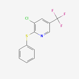 molecular formula C12H7ClF3NS B3034667 3-Chloro-2-(phenylsulfanyl)-5-(trifluoromethyl)pyridine CAS No. 204641-55-4
