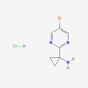1-(5-Bromopyrimidin-2-yl)cyclopropan-1-amine hydrochloride