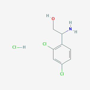 molecular formula C8H10Cl3NO B3034682 2-氨基-2-(2,4-二氯苯基)乙醇盐酸盐 CAS No. 2061980-13-8