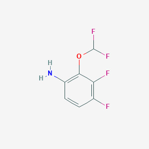 molecular formula C7H5F4NO B3034683 3,4-Difluoro-2-(difluoromethoxy)aniline CAS No. 206546-19-2