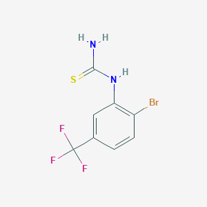 molecular formula C8H6BrF3N2S B3034684 1-(2-Bromo-5-trifluoromethylphenyl)-2-thiourea CAS No. 206559-47-9