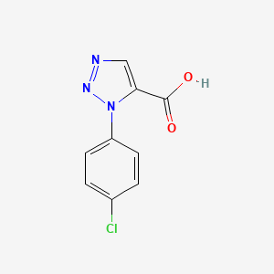 molecular formula C9H6ClN3O2 B3034688 1-(4-chlorophenyl)-1H-1,2,3-triazole-5-carboxylic acid CAS No. 20725-38-6