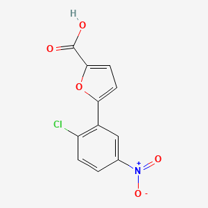 molecular formula C11H6ClNO5 B3034689 5-(2-Chloro-5-nitrophenyl)furan-2-carboxylic acid CAS No. 207399-28-8