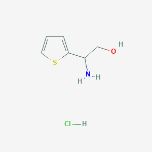 molecular formula C6H10ClNOS B3034697 2-Amino-2-(thiophen-2-yl)ethanol hydrochloride CAS No. 2089378-72-1