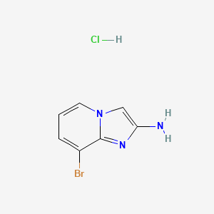 molecular formula C7H7BrClN3 B3034698 8-溴咪唑并[1,2-a]吡啶-2-胺盐酸盐 CAS No. 2089649-15-8