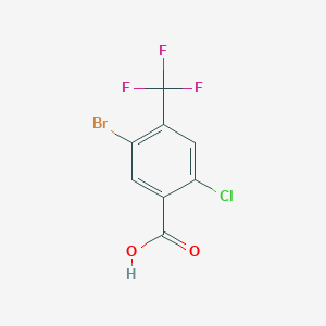 molecular formula C8H3BrClF3O2 B3034699 5-Bromo-2-chloro-4-(trifluoromethyl)benzoic acid CAS No. 2089650-81-5